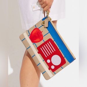 NWT Coach X Tom Wesselmann Large Turnlock Wristlet MSRP $250